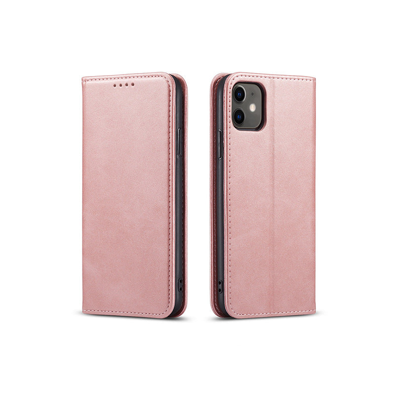 Calf Pattern Magnetic Clamshell Protective Cover